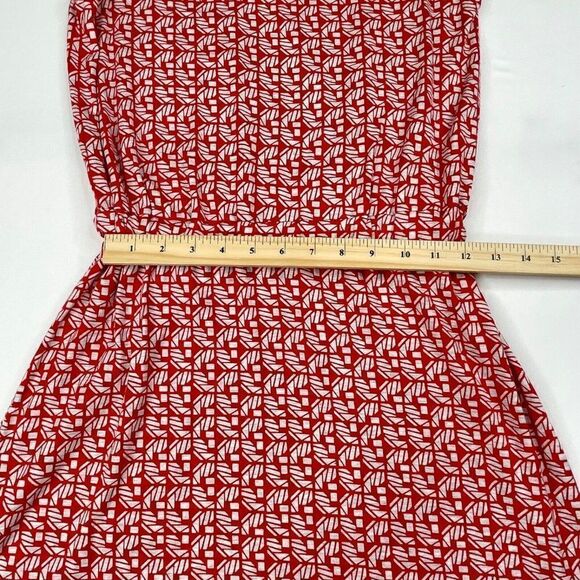 Athleta Astra Dress Red Gray Criss Cross Back Dress - Picture 3 of 6